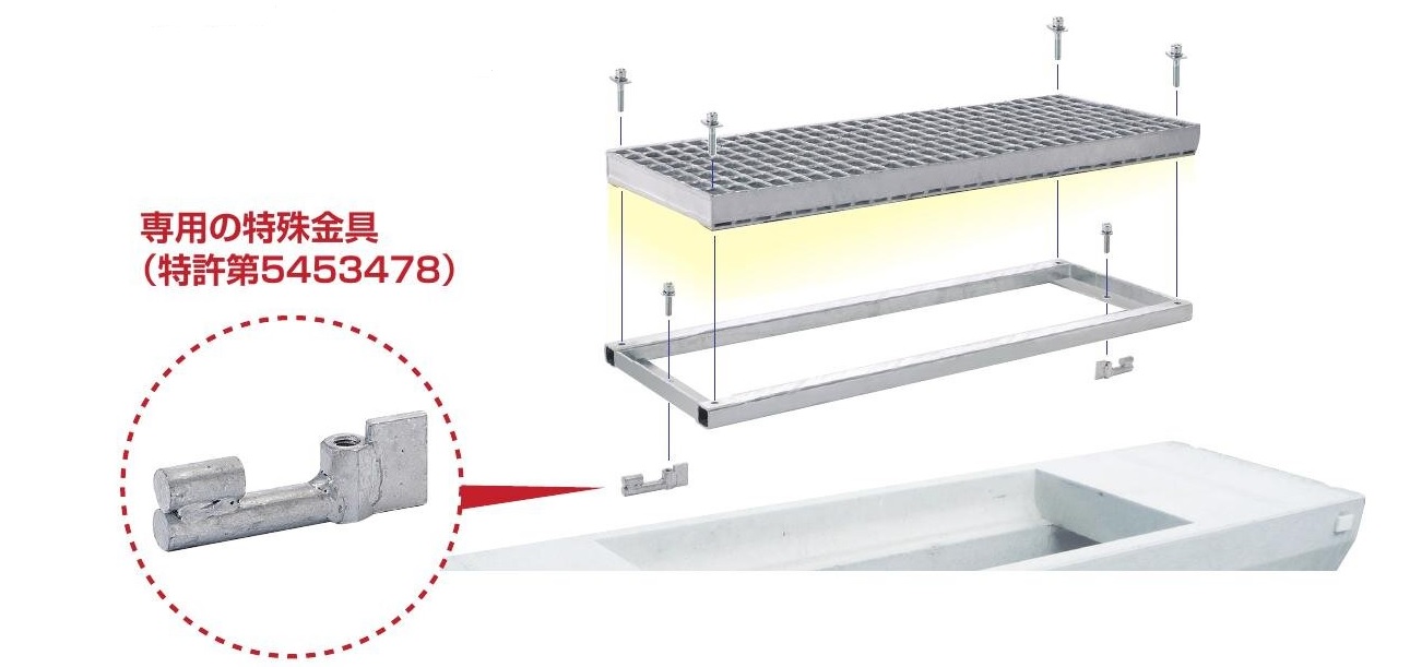 新開発の特殊金具